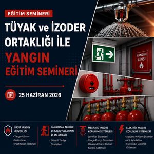 TÜYAK ve İZODER Ortaklığı ile Çanakkale’de Yangın Eğitim Semineri Düzenlendi